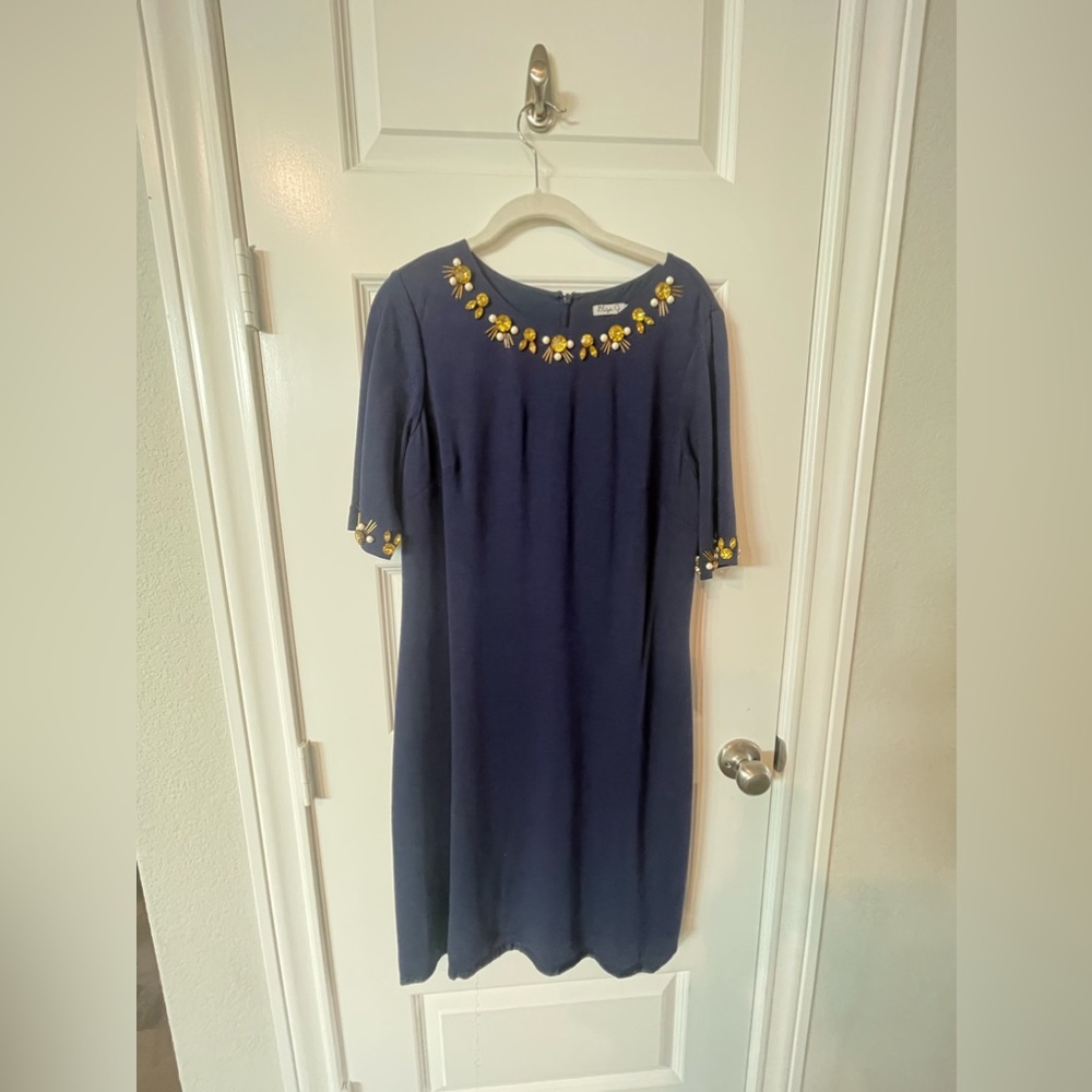 Navy blue dress